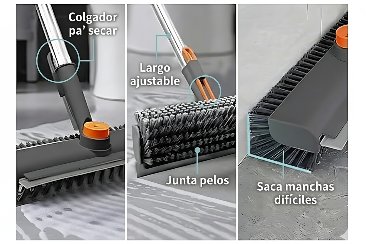 Cepillo AIR 3-en-1 con Mango Extensible