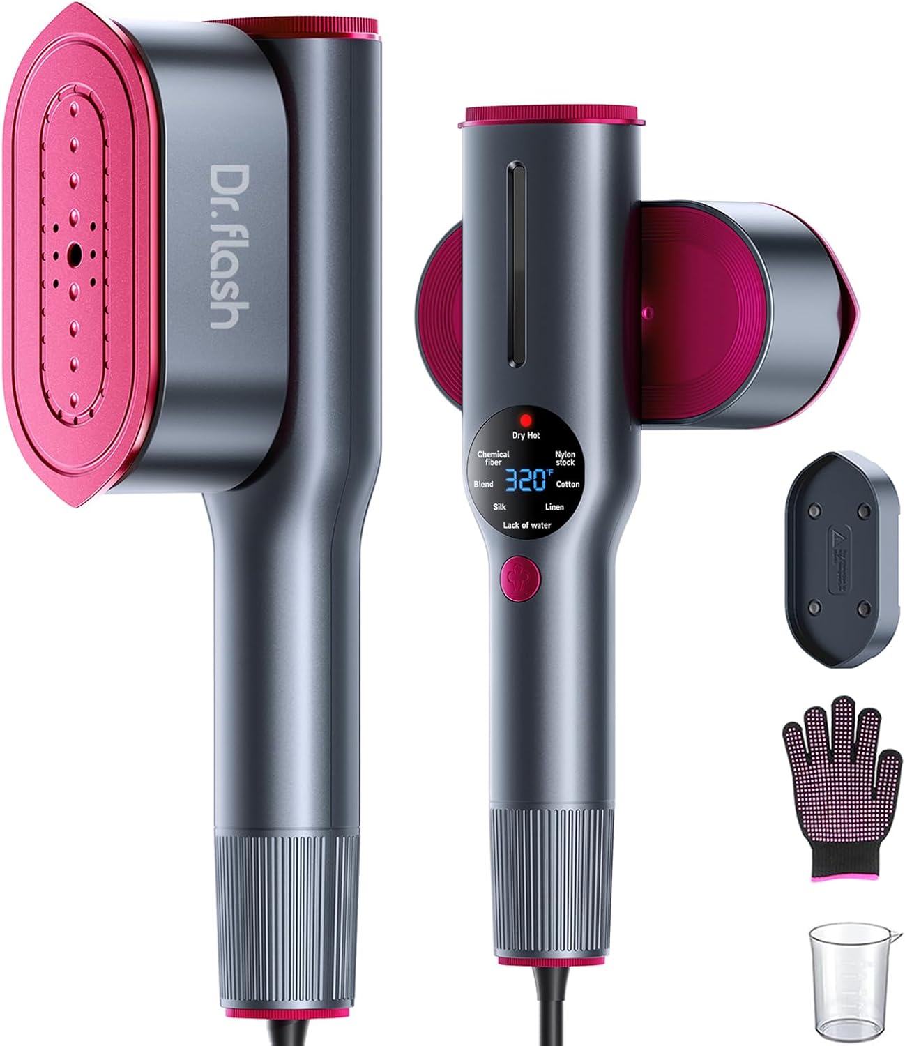 Plancha a Vapor Portátil 2 en 1 (Giratoria)