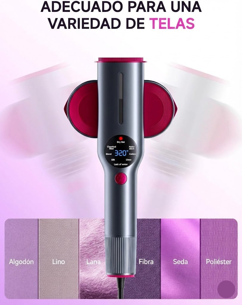 Plancha a Vapor Portátil 2 en 1 (Giratoria)