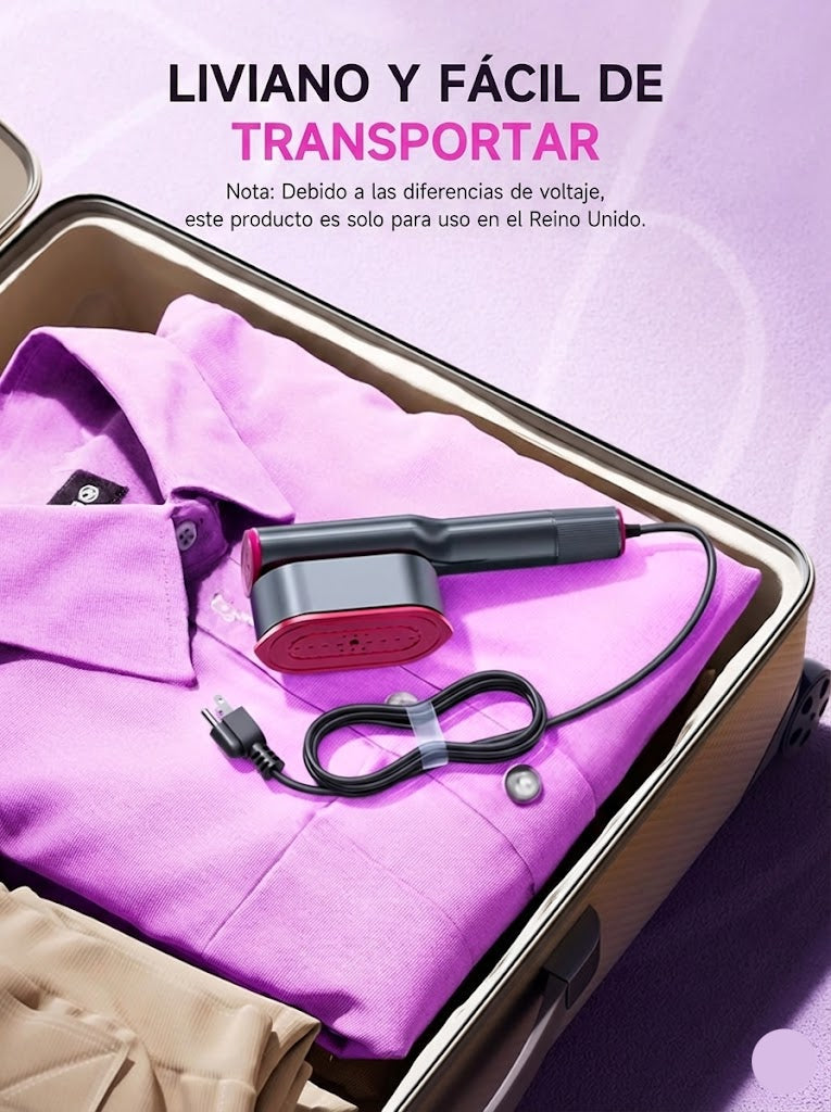 Plancha a Vapor Portátil 2 en 1 (Giratoria)