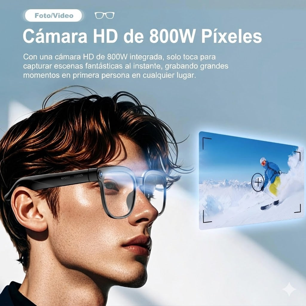 Gafas Inteligentes con Cámara y Traductor IA