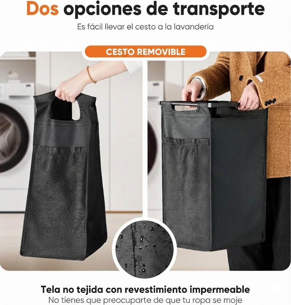 Carro Clasificador de Ropa con Estante Superior