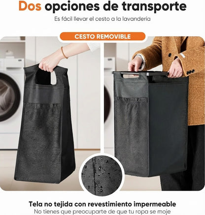 Carro Clasificador de Ropa con Estante Superior