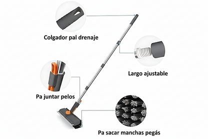 Cepillo AIR 3-en-1 con Mango Extensible